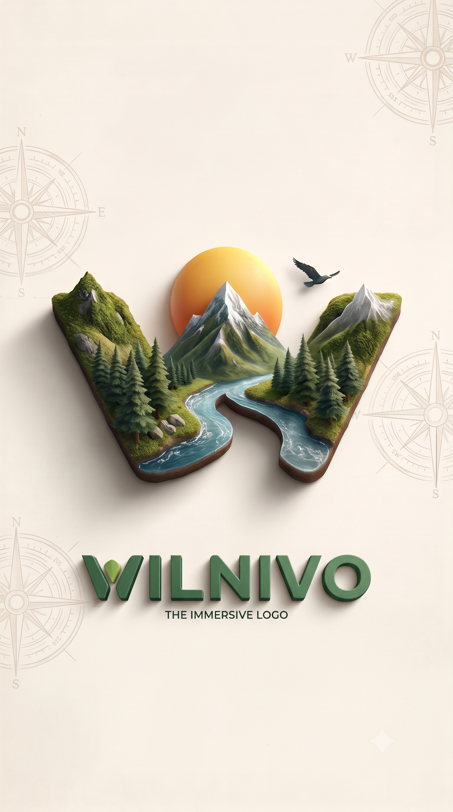 WILNIVO 3D Landscape Logo